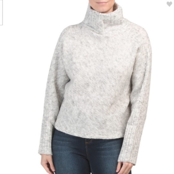 MAX STUDIO Funnel Neck Textured Knit Pullover Sweater - Picture 7 of 10